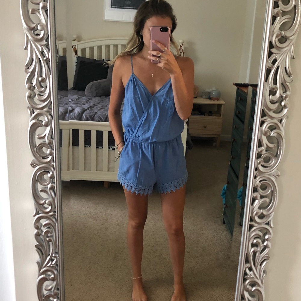 Blue romper